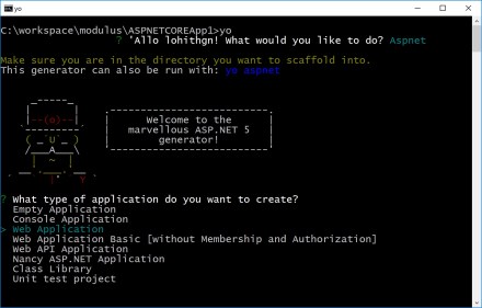 Yeoman ASP.NET Generator