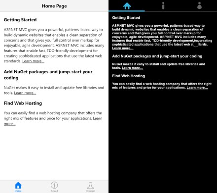 UI for ASP.NET MVC - Mobile with Ajax Navigation